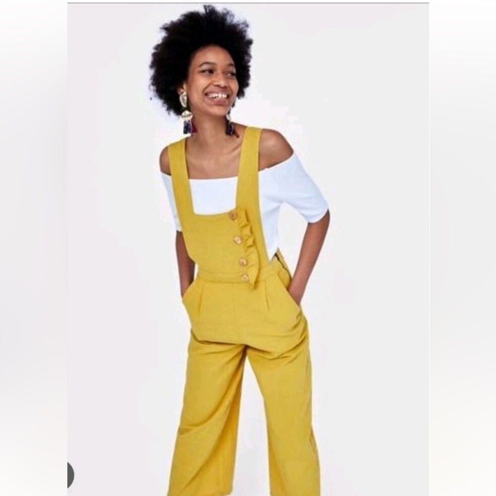 Zara Mustard Yellow Jumpsuit